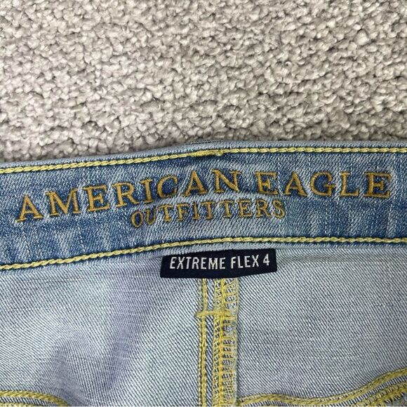 American Eagle Men's 34X30 Blue Bootcut Mid-Rise Light Denim Extreme Flex 4 - Picture 5 of 12